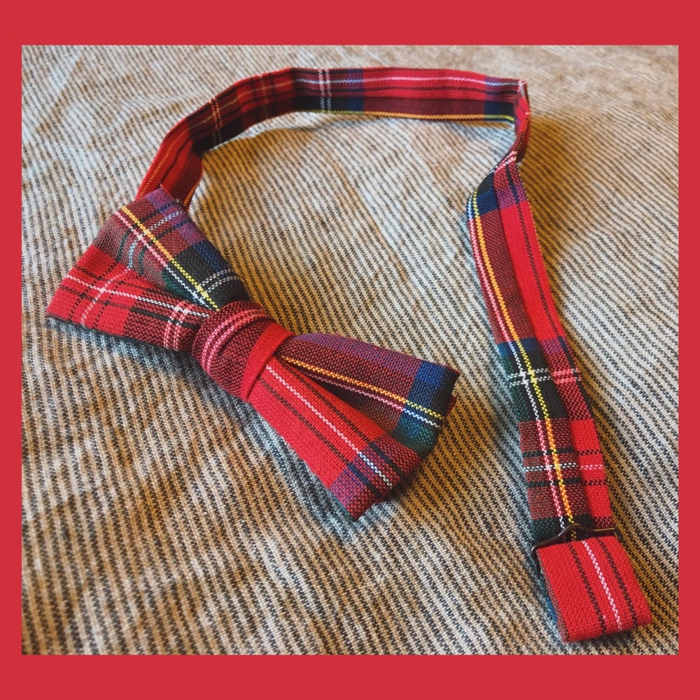 Plaid Bow Tie